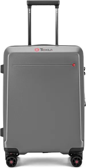 Hardshell Expandable Carry On Luggage with Spinner Wheels 20in 26in Carry On (Storm Grey, Carry-On 20-Inch)