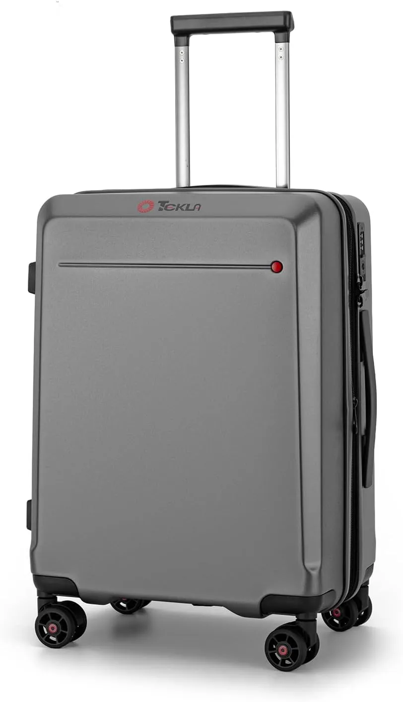 Hardshell Expandable Carry On Luggage with Spinner Wheels 20in 26in Carry On (Storm Grey, Carry-On 20-Inch)