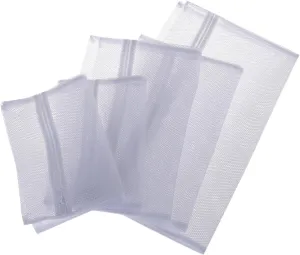 HEALLILY 5pcs Mesh Laundry Bag Set Small Mesh Washing Bag for Underwear Bra Sweater Knit Activewear and Baby Clothes Random Color