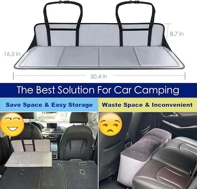 hejinzoo Car Back Seat Mattress Extension Plate, Increase Travel Trunk Space & Car Bed Camping Space, Mattress Accessories for SUV with Flate Trunk,Tesla Model Y,RAV4,CRV,X-Trail,Outback,Highlander