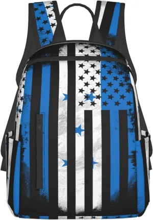 Honduran American Flag Casual Backpacks Large Capacity Laptop Backpack Sports Fitness Rucksack Travel Carry-On Daypack Work Bag for Outdoor Camping