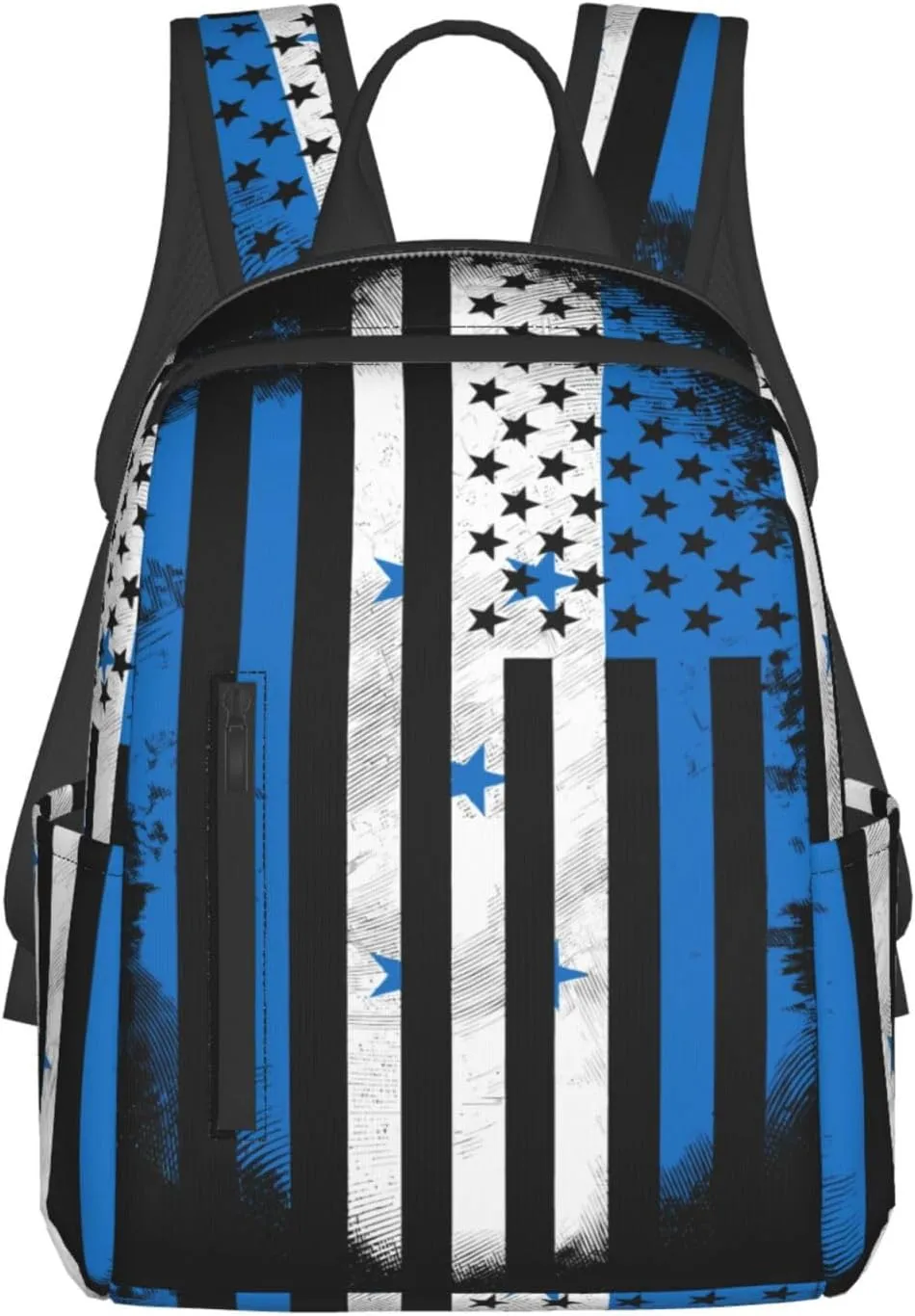 Honduran American Flag Casual Backpacks Large Capacity Laptop Backpack Sports Fitness Rucksack Travel Carry-On Daypack Work Bag for Outdoor Camping