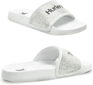 Hurley Naia Comfortable Slip-On Kids Sandals, Cute Girls' Slides for Indoor and Outdoor, Shower Slides for The Beach and Pool