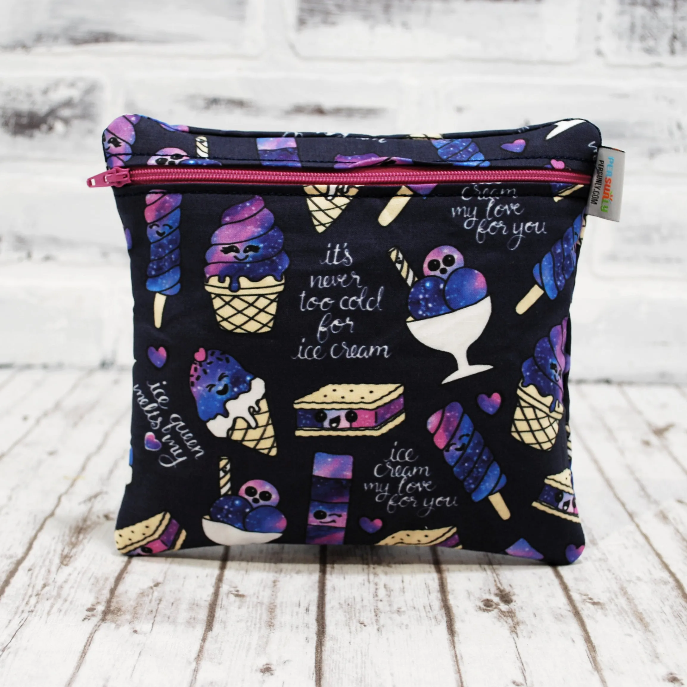 Ice Cream Cones Galazy Personalized Reusable Food Bag