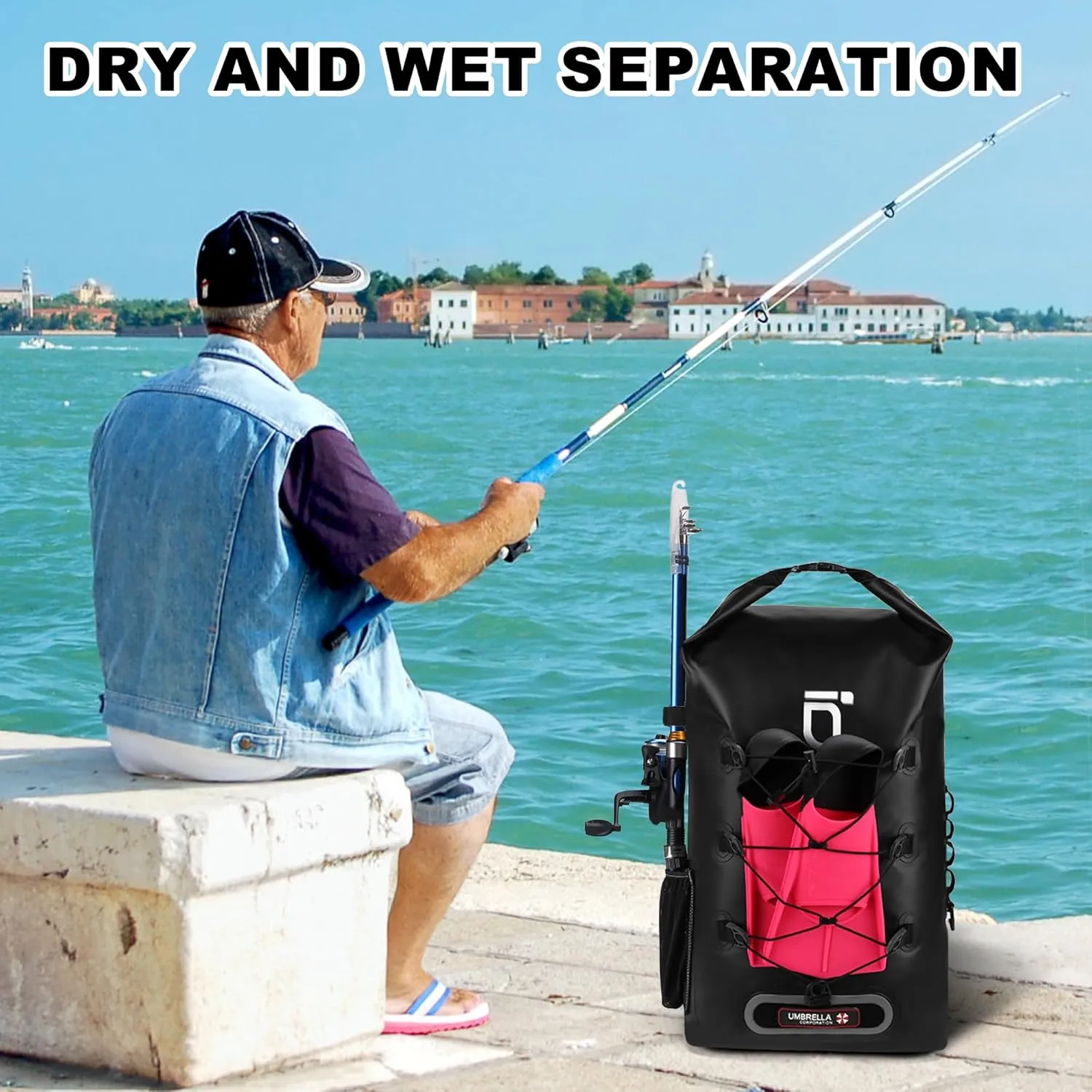 IDRYBAG Waterproof Backpack for Men Women Dry Bags Waterproof Bags for Kayaking