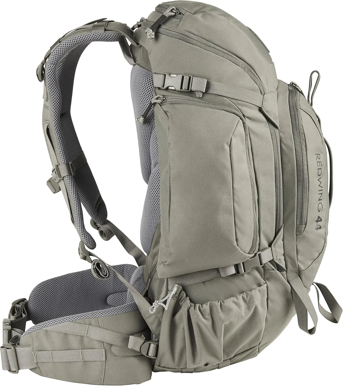 Kelty Redwing Tactical Backpack - Built to Military Specification Army Backpack, Durable & Strong, Built to Last, Aluminum Stays, Ideal for Military, Police, Outdoors Hiking or Bug Out Bag | Grey 44L