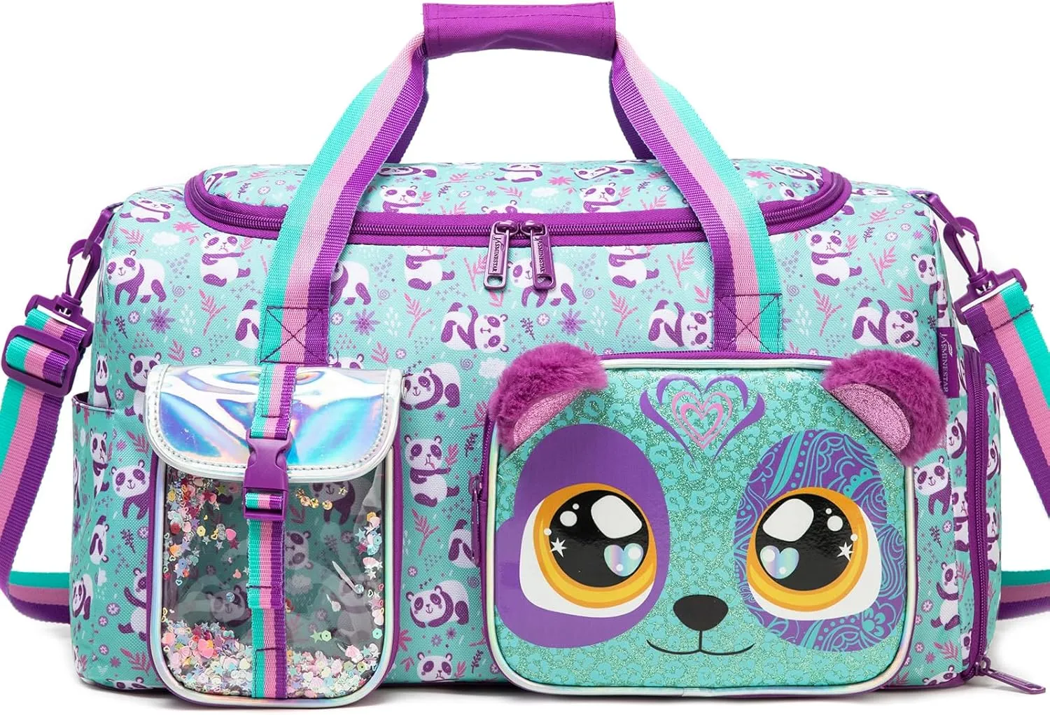 Kids Duffle Bag Girls Travel Bag for Kids Overnight Bag for Girls Dance Bag for Girls Weekender Bag Gym Bag with Shoe Compartment