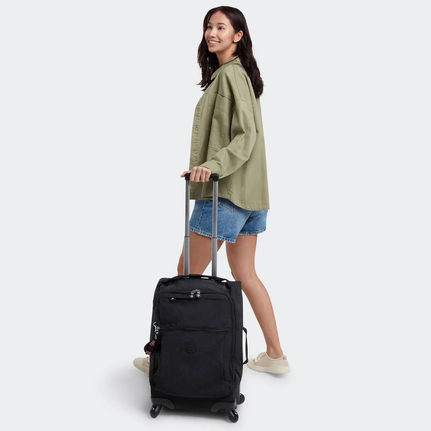 Kipling Women’s Darcey Small 22-Inch Softside Carry-On Rolling Luggage, Nylon, 360 Degree Spinning Wheels