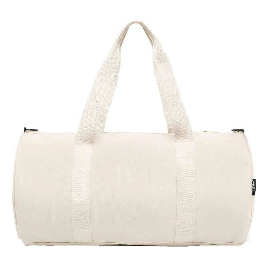 Lefrik Getaway Stripes Duffel Bag - Ecru Cream