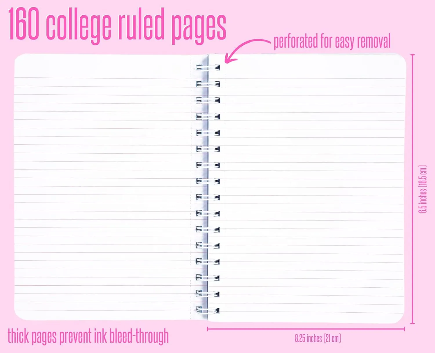 Lilly Pulitzer Hardcover Mini Spiral Notebook, 8.25" x 6.5" Small Journal with 160 College Ruled Pages, It Was All A Dream