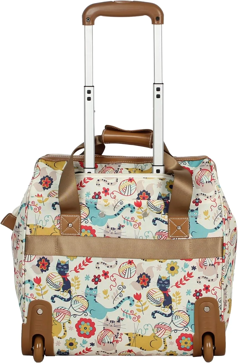 Lily Bloom Design Pattern Carry on Bag Wheeled Cabin Tote (Furry Friends)