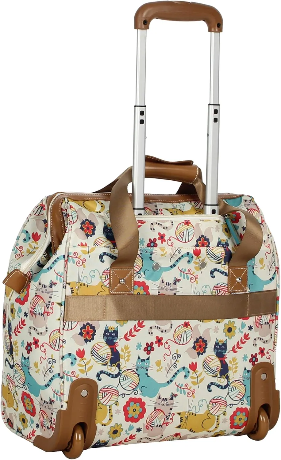 Lily Bloom Design Pattern Carry on Bag Wheeled Cabin Tote (Furry Friends)