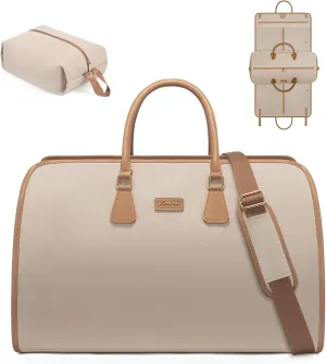 LOVEVOOK Garment Bags for Travel,3 in 1 Carry on Garment Duffle Bags for Travel with Shoe Pouch,Hanging Suitcase Suit Dress