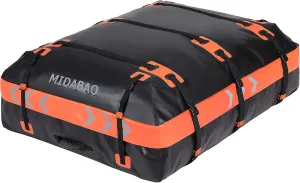 MIDABAO 20 Cubic Car Roof Bag Cargo Carrier, Waterproof Rooftop Cargo Carrier with Anti-Slip Mat   6 Door Hooks, Suitable for All Vehicle with/Without Rack