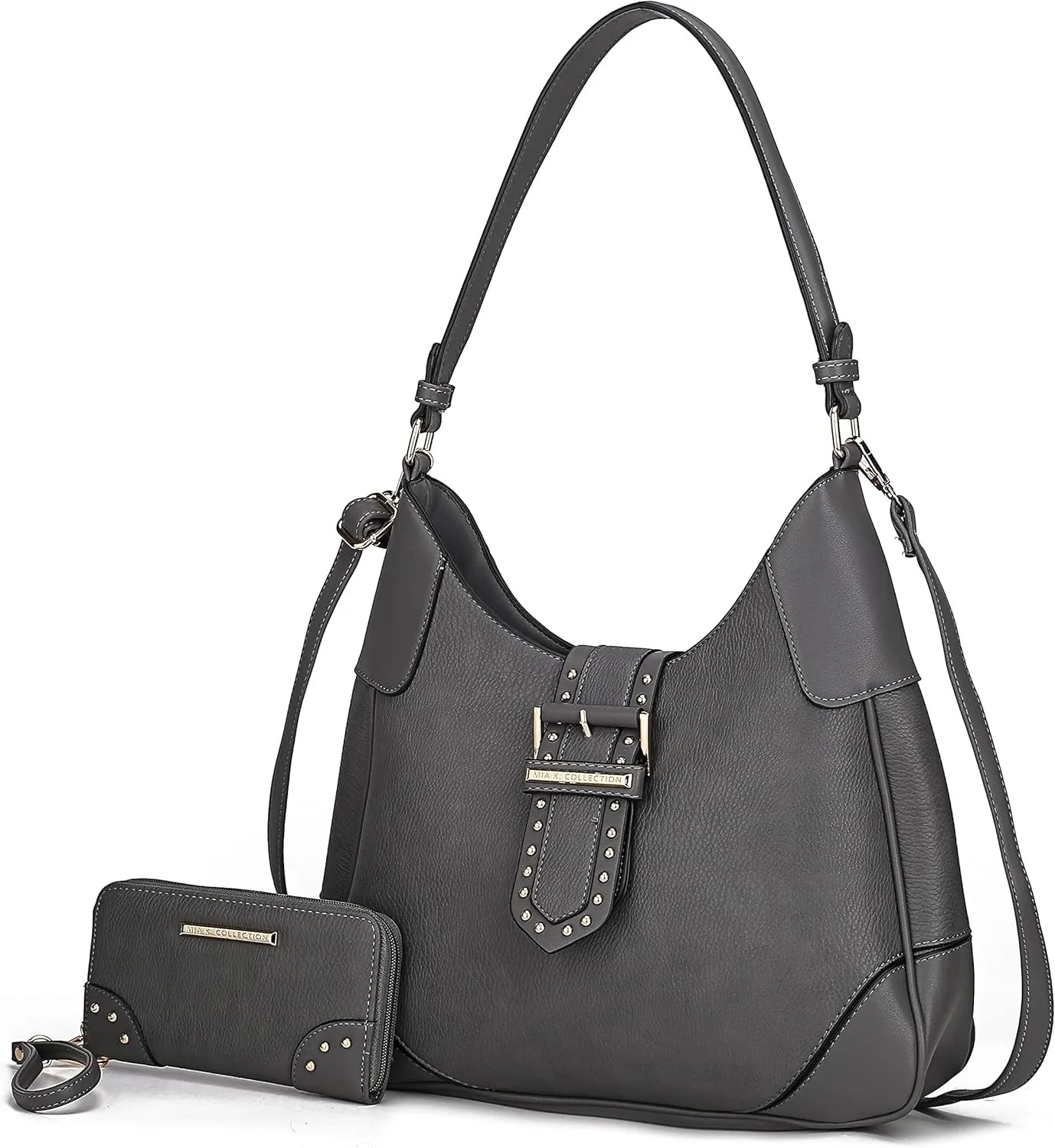 MKF Collection Shoulder bags for women, crossover handbag, Hobo side messenger Bag & Matching Wrislet Wallet