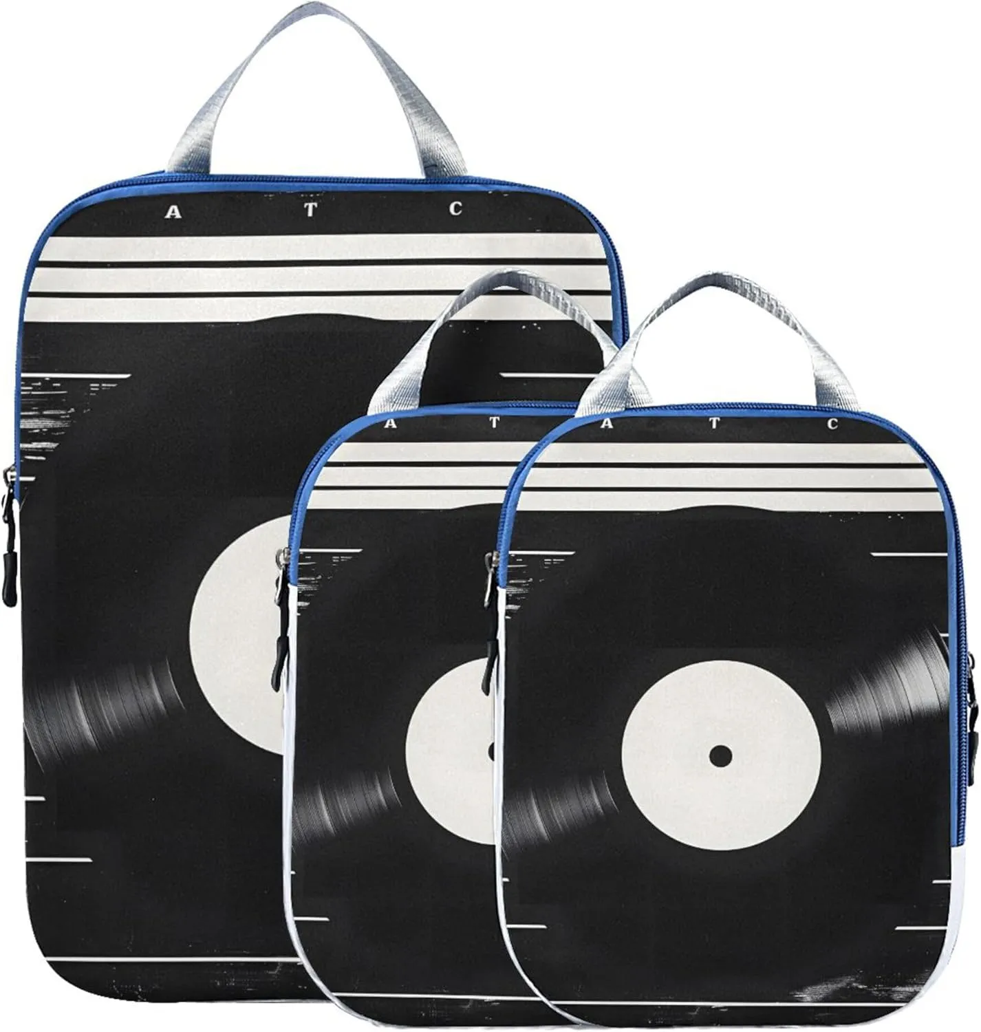 MNSRUU Packing Cubes Magic Disk Compression Luggage Cubes Packing Bags Travel Organizer for Suitcases, 3 PCS