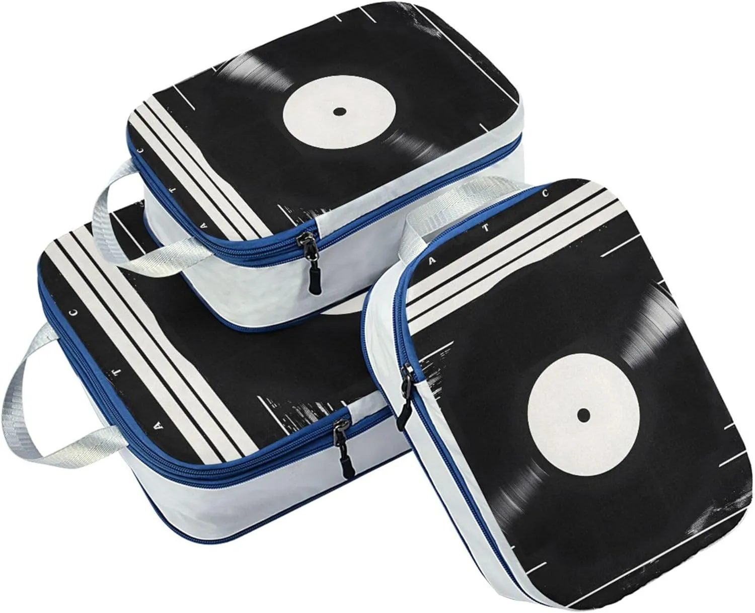 MNSRUU Packing Cubes Magic Disk Compression Luggage Cubes Packing Bags Travel Organizer for Suitcases, 3 PCS