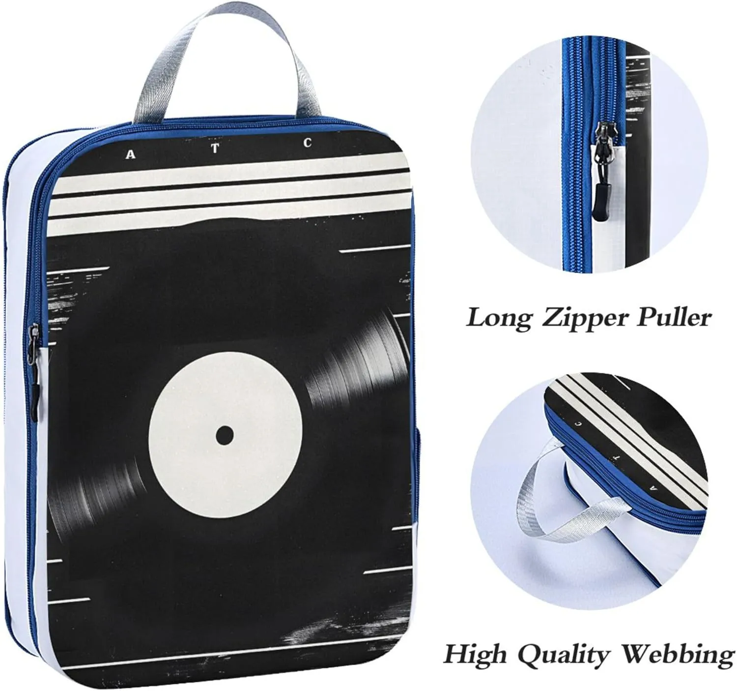 MNSRUU Packing Cubes Magic Disk Compression Luggage Cubes Packing Bags Travel Organizer for Suitcases, 3 PCS