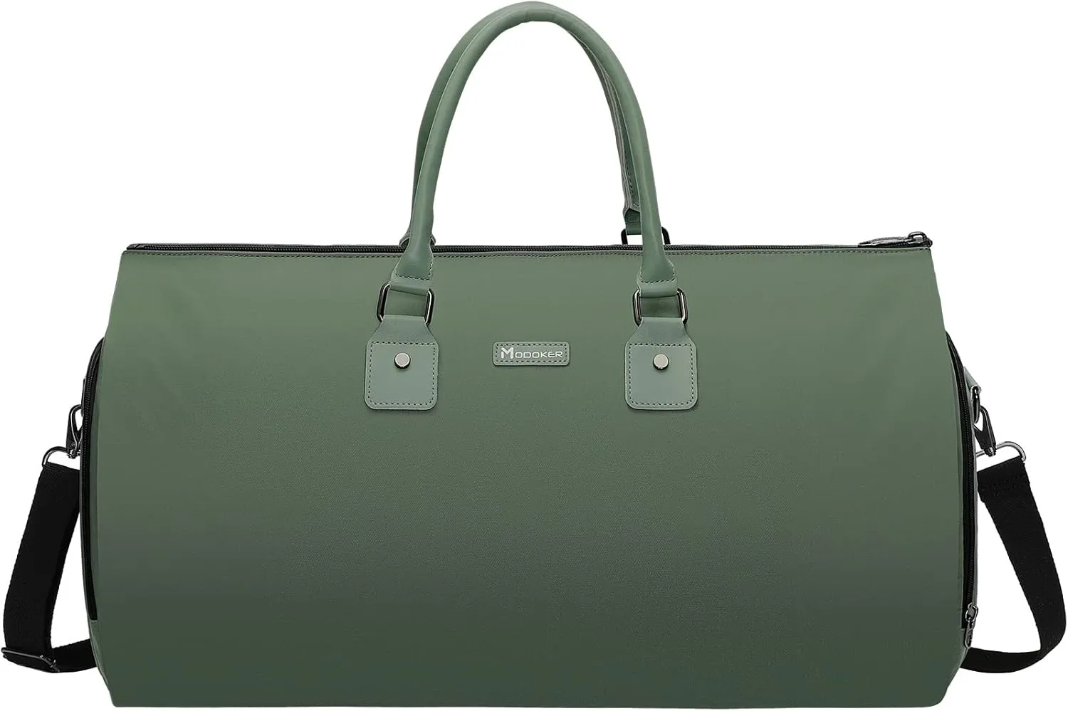 Modoker Convertible Garment Bags for Travel, Carry on Garment Duffel Bag for Women Men Weekender - 2 in 1 Hanging Suitcase Suit Travel Bags, Green