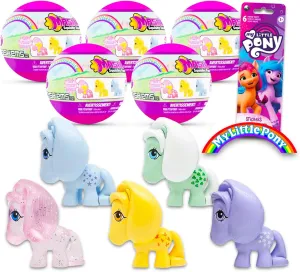 My Little Pony Party Favor Set - Bundle of 5 "MLP" Blind Bags with Mystery Little Pony Mini Figures, Stickers | My Little Pony Toys for Girls Bundle