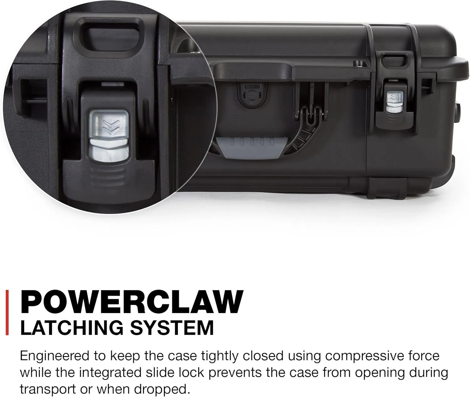 NANUK Wheeled Series 935 Lightweight NK-7 Resin Waterproof Protective Case and Padded Divider - Black