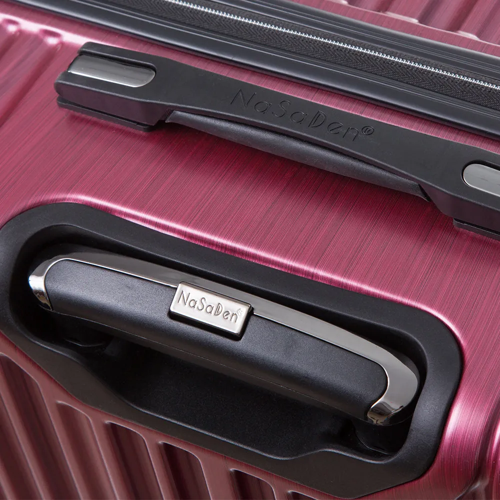 NaSaDen [ Bergen Red ] 22" Carry on/ 26" Checked/ 29" Checked Zipper Luggage In Stock