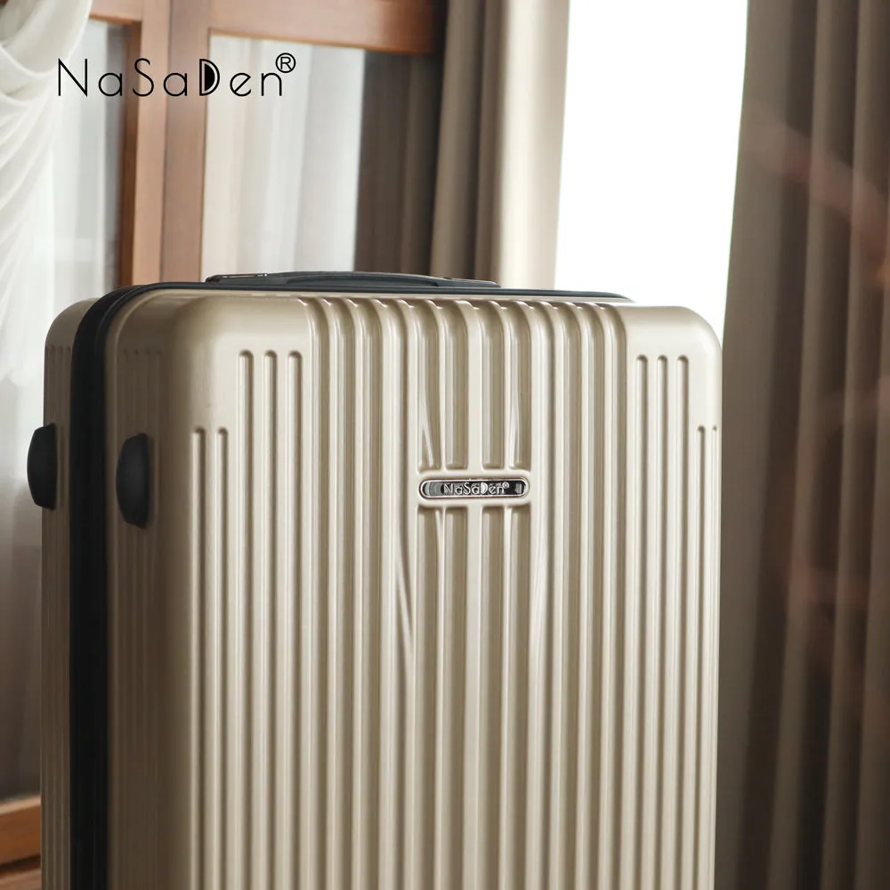 NaSaDen [ Camel Gold ] 22" Carry on/ 26" Checked/ 29" Checked Zipper Luggage In Stock