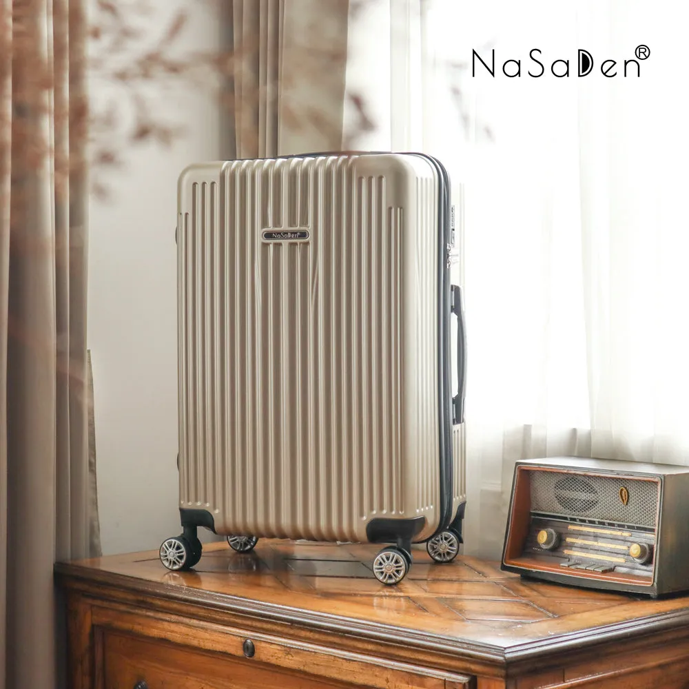 NaSaDen [ Camel Gold ] 22" Carry on/ 26" Checked/ 29" Checked Zipper Luggage In Stock