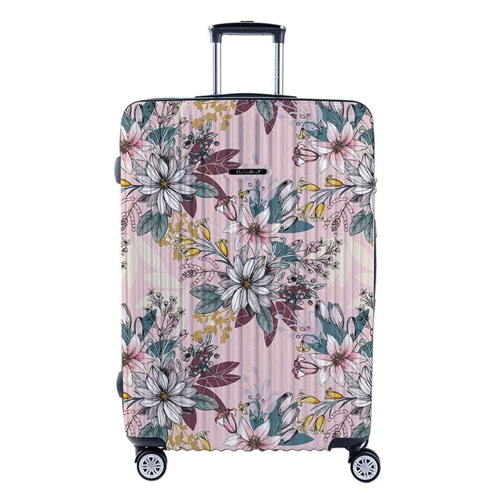 NaSaDen [ Floral Pink ] 22" Carry on/ 26" Checked/ 29" Checked Zipper Luggage In Stock