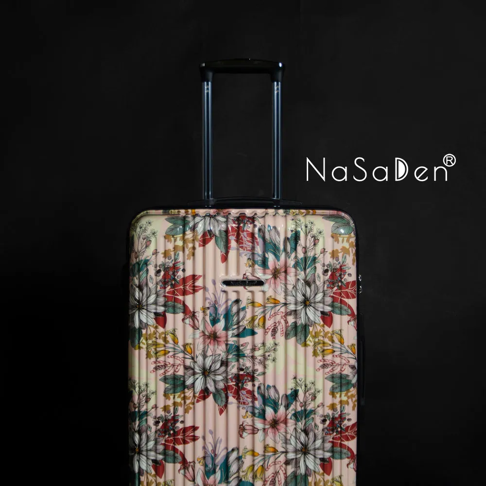 NaSaDen [ Floral Pink ] 22" Carry on/ 26" Checked/ 29" Checked Zipper Luggage In Stock