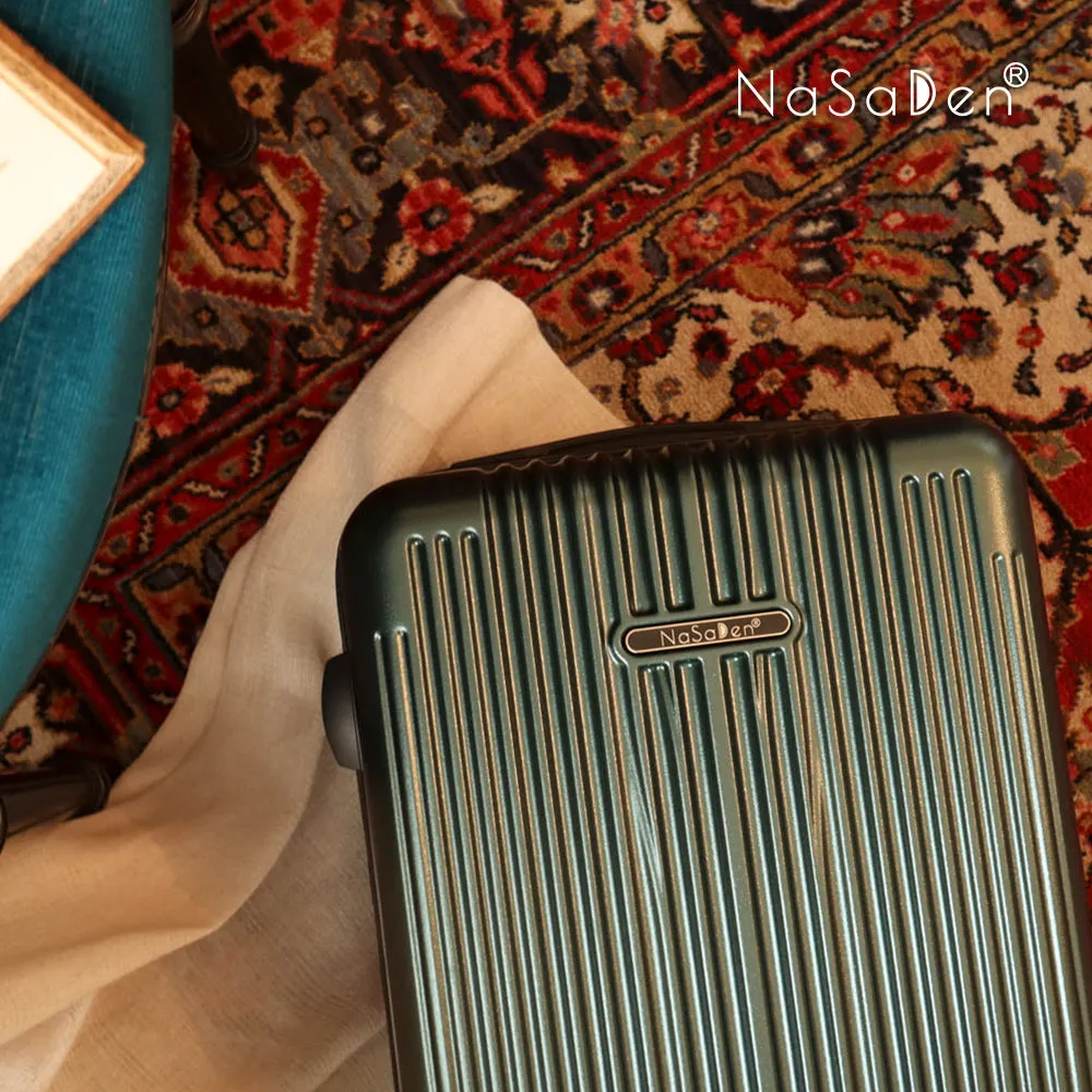 NaSaDen [ Mystery Green ] 22" Carry on/ 29" Checked Zipper Luggage In Stock