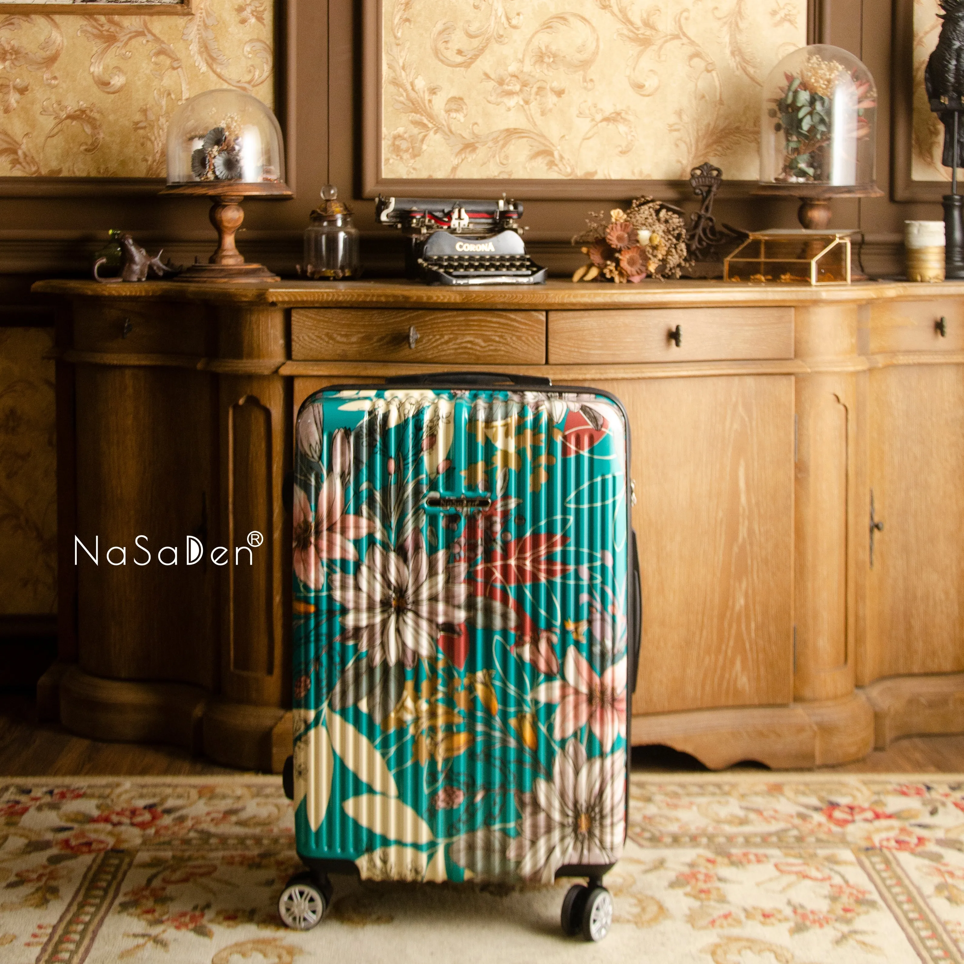 NaSaDen [ Turkey Blue ] 22" Carry on /26" Checked/ 29" Checked Zipper Luggage In Stock