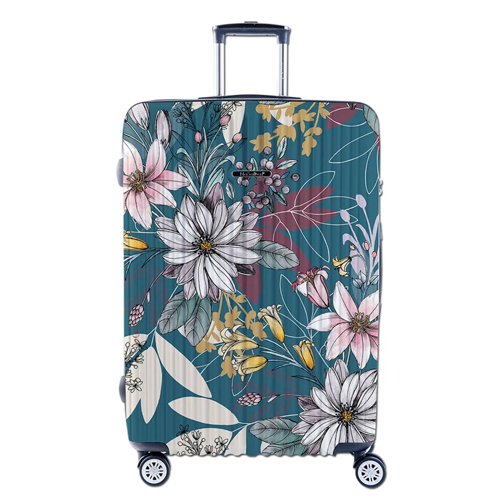 NaSaDen [ Turkey Blue ] 22" Carry on /26" Checked/ 29" Checked Zipper Luggage In Stock
