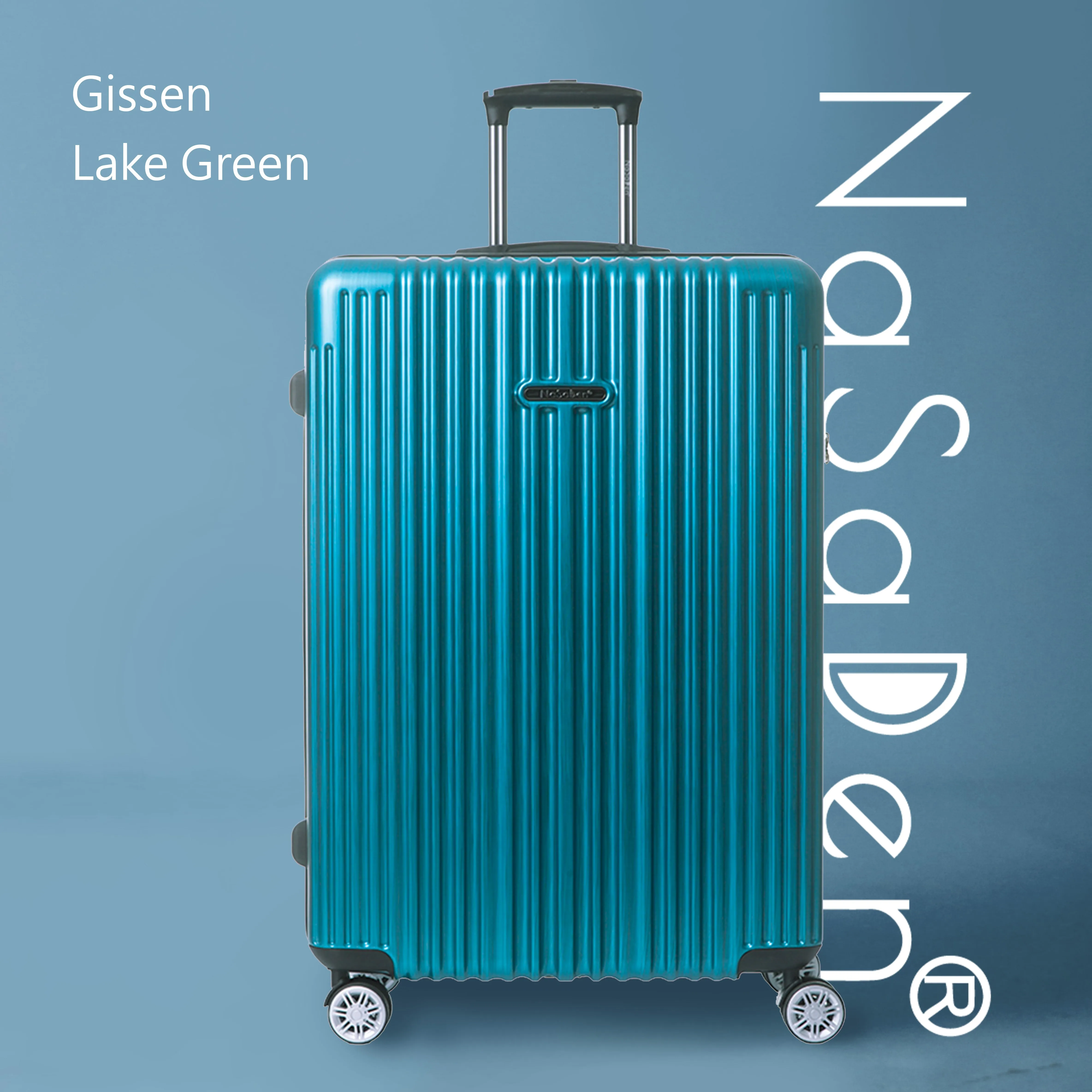 【NaSaDen】Classic Gissen Green 22" Carry-on / 26" / 29" Checked Zipper Luggage