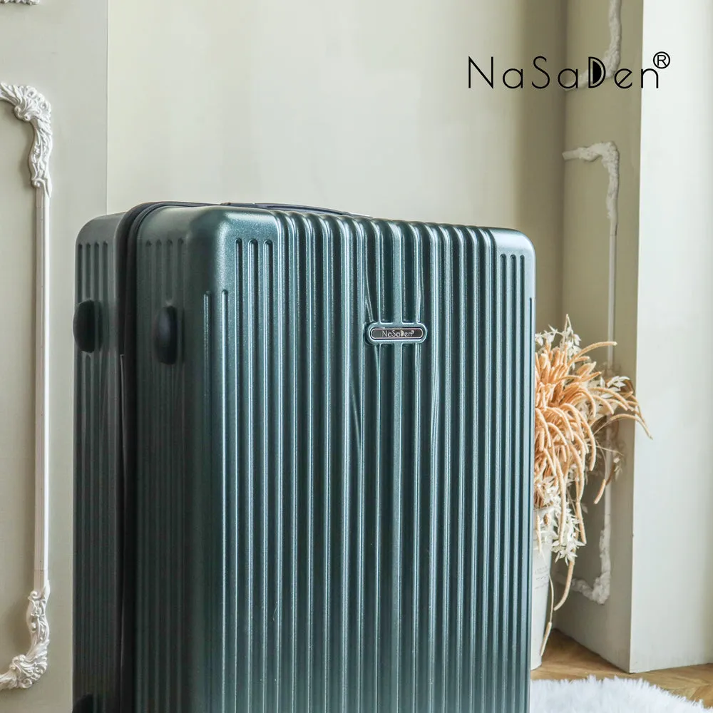 【NaSaDen】Classic Mystery Green 22" Carry-on / 26" / 29" Checked Zipper Luggage