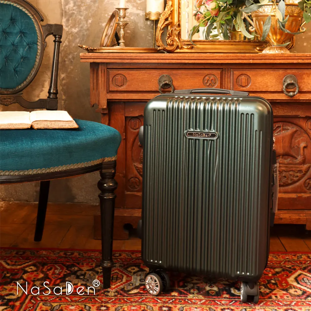 【NaSaDen】Classic Mystery Green 22" Carry-on / 26" / 29" Checked Zipper Luggage