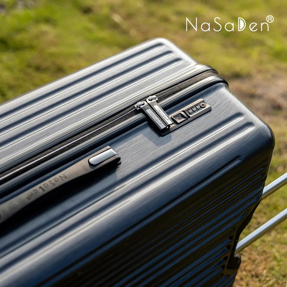 【NaSaDen】Classic Northern Black 22" Carry-on / 26" / 29" Checked Zipper Luggage