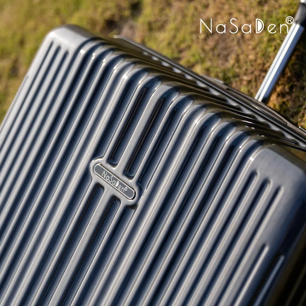 【NaSaDen】Classic Northern Black 22" Carry-on / 26" / 29" Checked Zipper Luggage