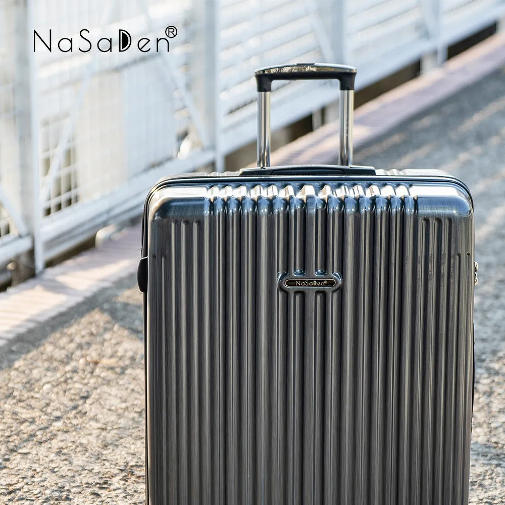 【NaSaDen】Classic Northern Black 22" Carry-on / 26" / 29" Checked Zipper Luggage