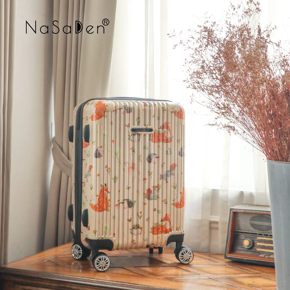 【NaSaDen】Dream Limited Pattern Printed 22" Carry on / 26" / 29" Checked Zipper Luggage