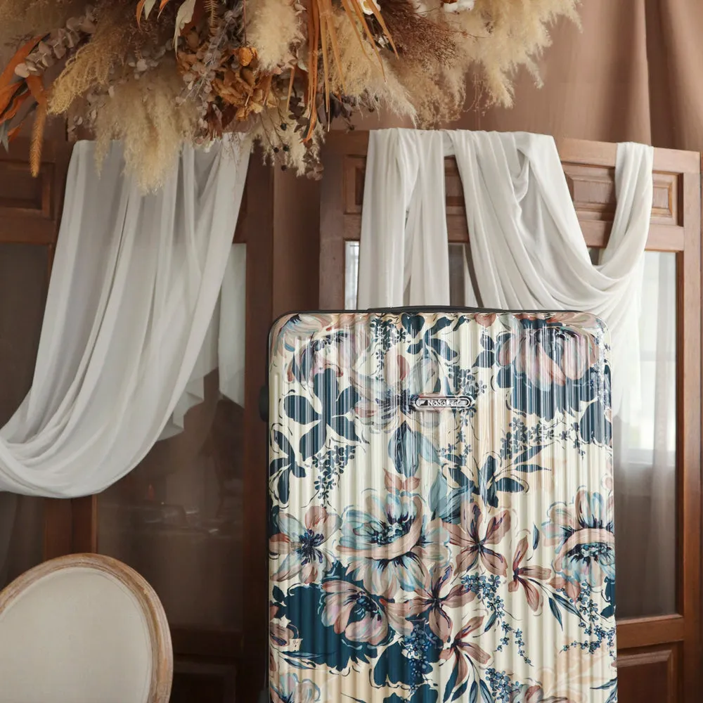 【NaSaDen】Locust Apricot Limited Pattern Printed 22" Carry on / 26" / 29" Checked Zipper Luggage