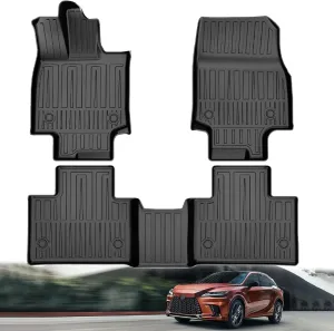 Original 2023-2025 RX Floor Mats for Lexus RX350/RX350h/RX500h (NOT Fit RX450h  PHEV Model) - Custom Fit TPE Floor Liners - All Weather Floor Mats for Lexus RX 2025 2024 2023