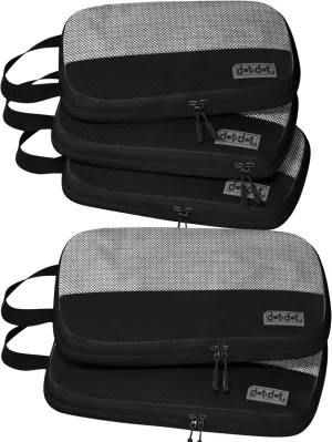 Packing Compression Cubes - 5pc Compression Packing Cubes Travel - Efficient Packing Cubes Compression and Ultimate Compression Packing Cubes for Carry On - Compression Cubes for Ultimate Space-Saving