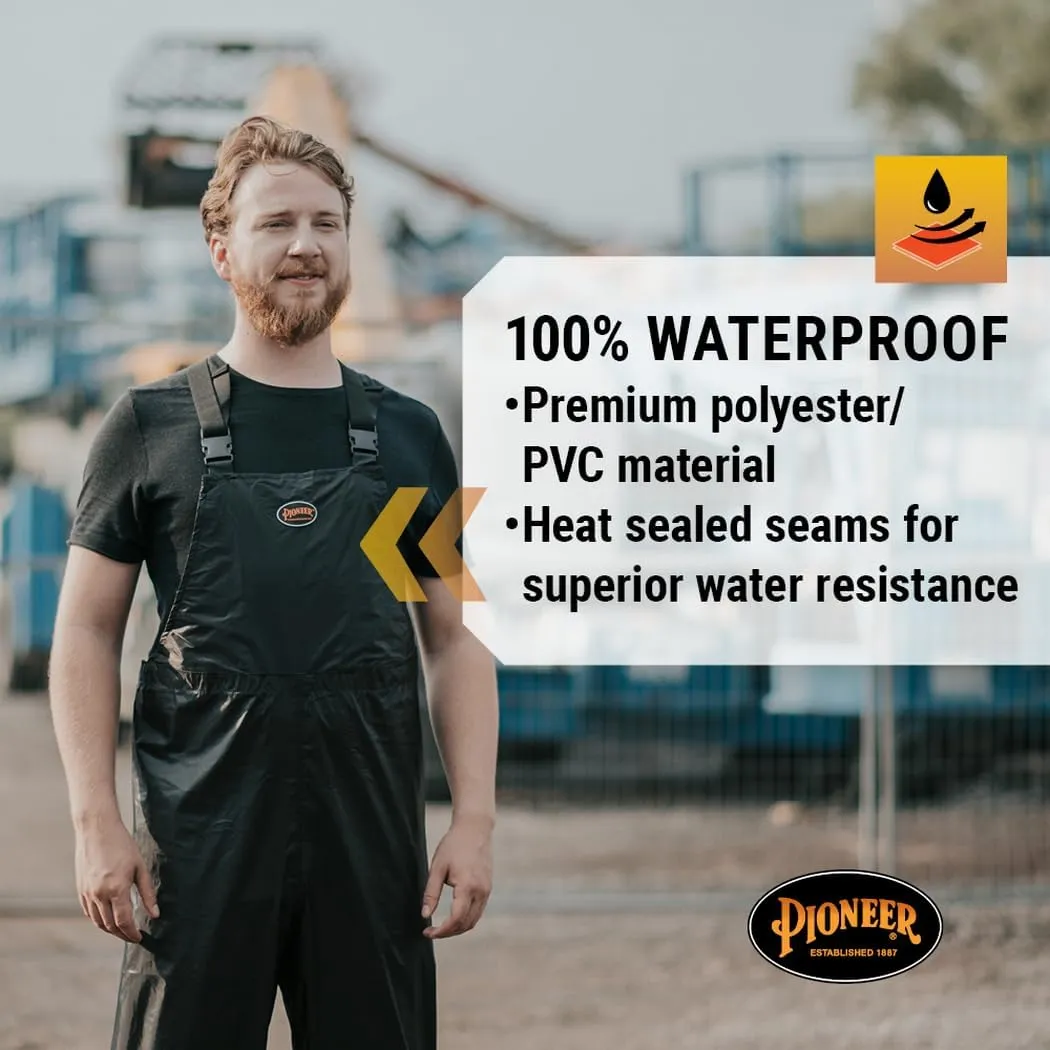 Pioneer Hi Vis Lightweight Waterproof Safety Rain Suit - Reflective Work Rain Gear for Men and Women
