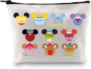 Princess Characters Gift Princess Squad Group Gift Princess Accessories Bag Fairytales Makeup Bag (Princess Character)