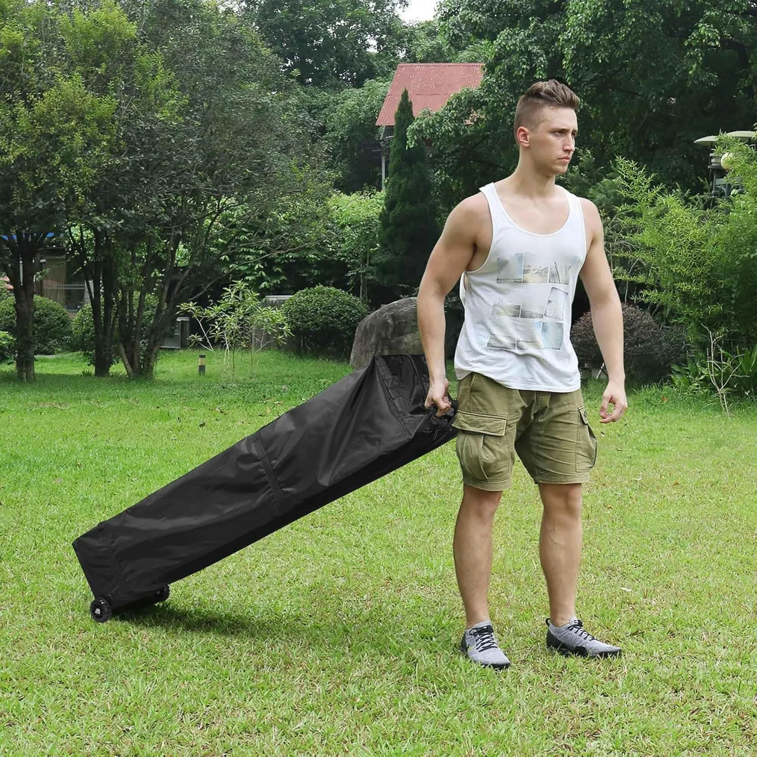 Pro XL Canopy Carry Bag Wheeled for 10x15' Popup Event Shelter Tent Storage Case