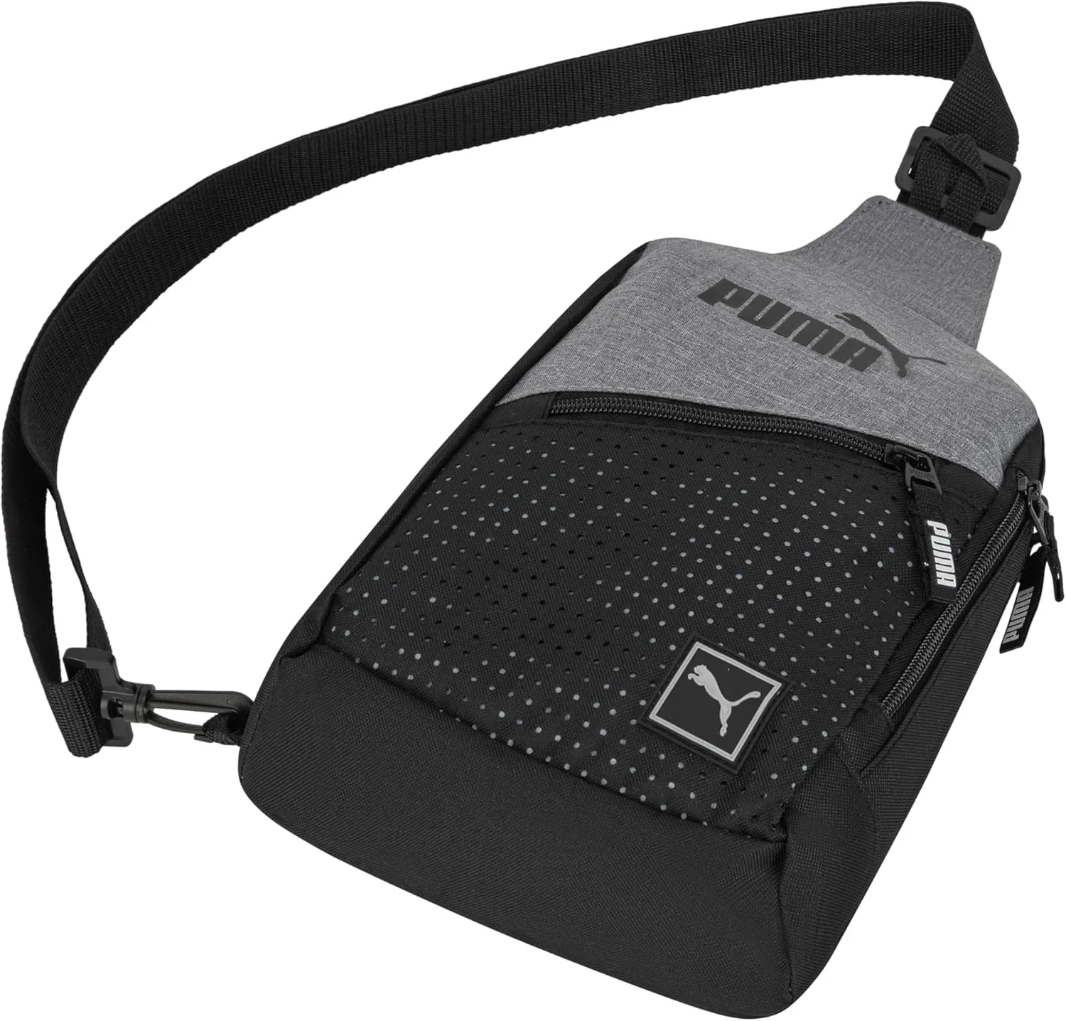 PUMA EVERCAT SIDEWALL SLING BACKPACK, One Size, Heather Grey