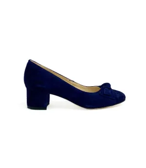 Rachels - Z7705 Navy Bow Court Shoe