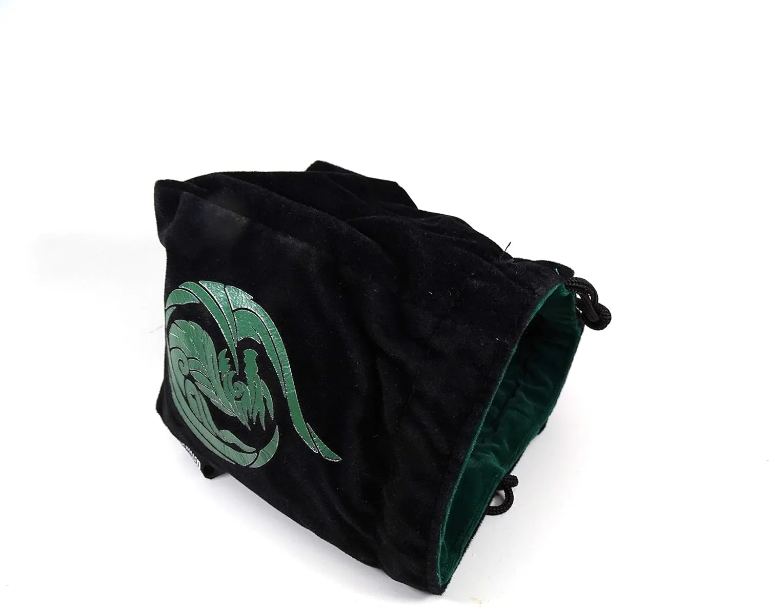 Reversible Large Microfiber Dice Bag – Self Standing and Holds over 250 Polyhedral Dice with Drawstring Tie – Multiple Designs Available (Dragon's Breath)