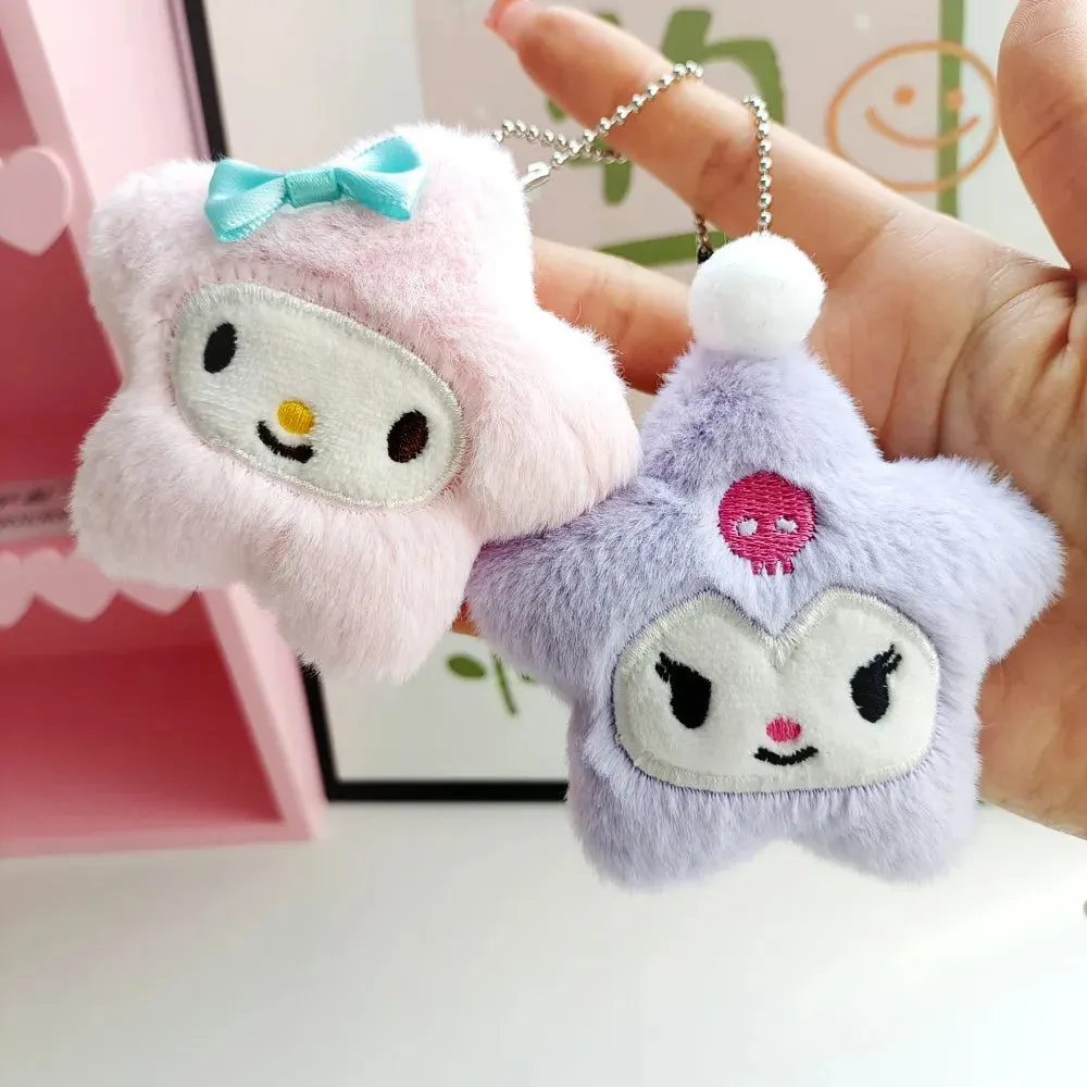 Sanrio Star Charm Keyring with Cute Characters